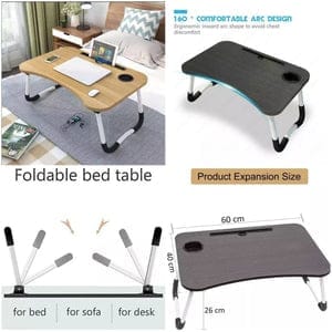 FOLDABLE WOODEN LAPTOP TABLE